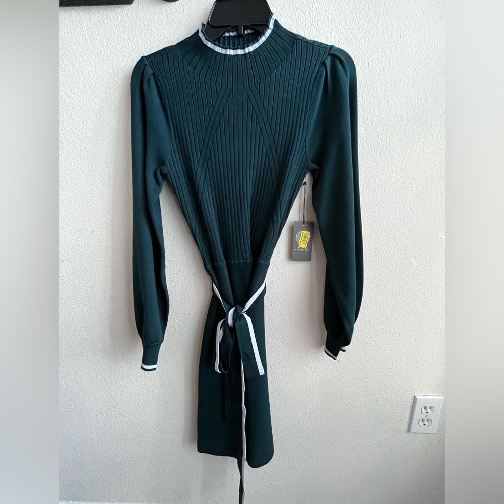 Teal long sleeve dress